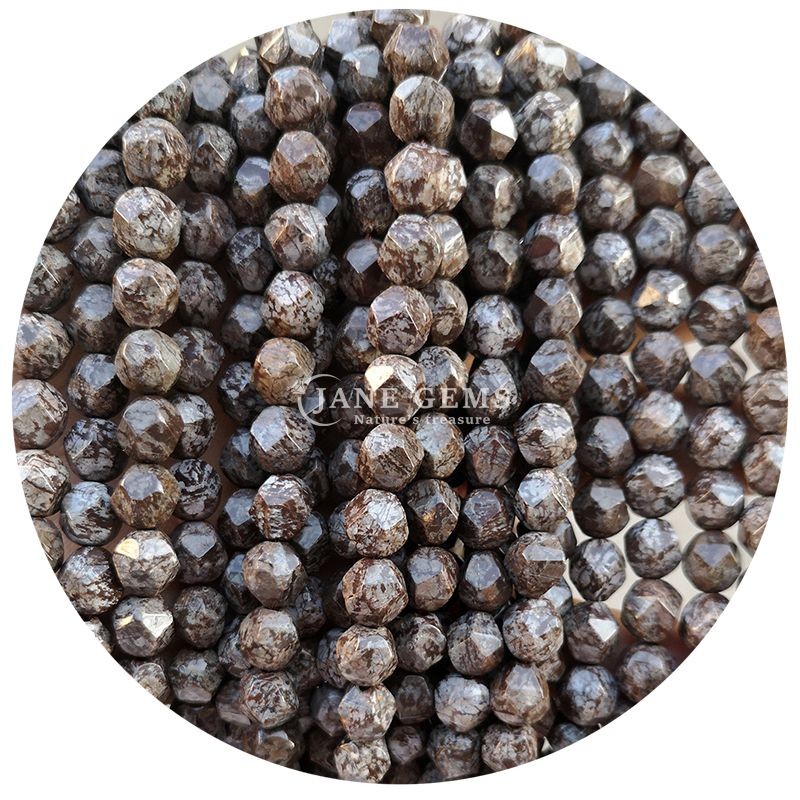 Wholesale Natural Crystal Gemstone Faceted Beads Faceted Loose Stone Bead Accessories Rhombus Bead Spacer for Jewelry