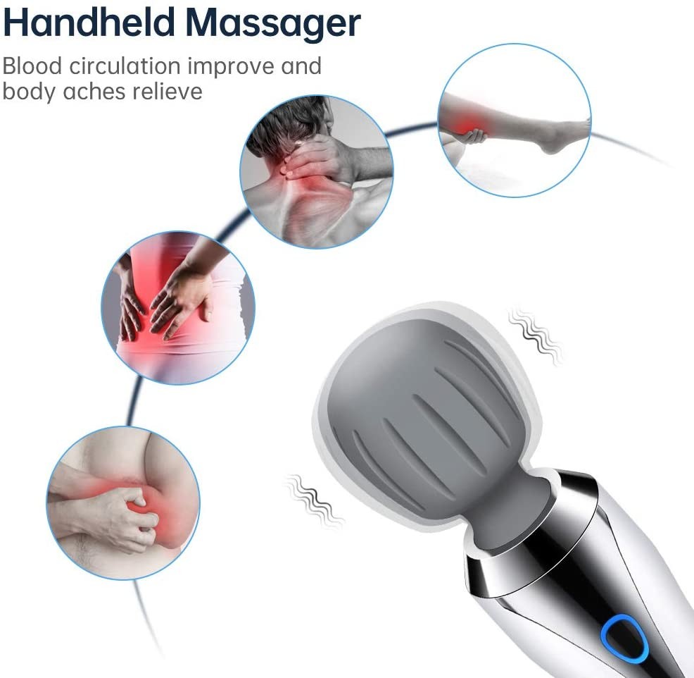 FCC Portable Magic Bodywand Massager Electronic Body Massaging Stick