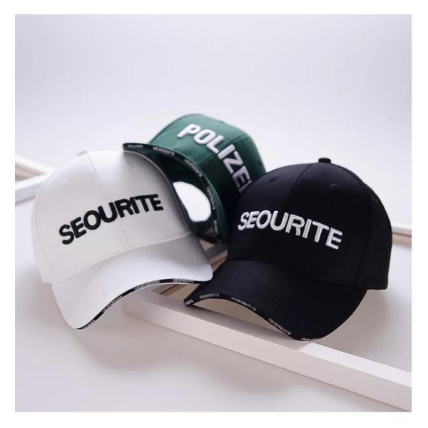 Promotional Custom Unstructured Cap / Dad Hats Custom Embroidery 100% cotton black&white&green