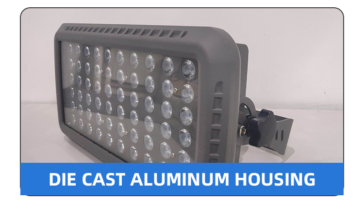 IP67 Outdoor 36W 60W 80W 100W Square LED Flood Light with 70 Ra Color Rendering Index
