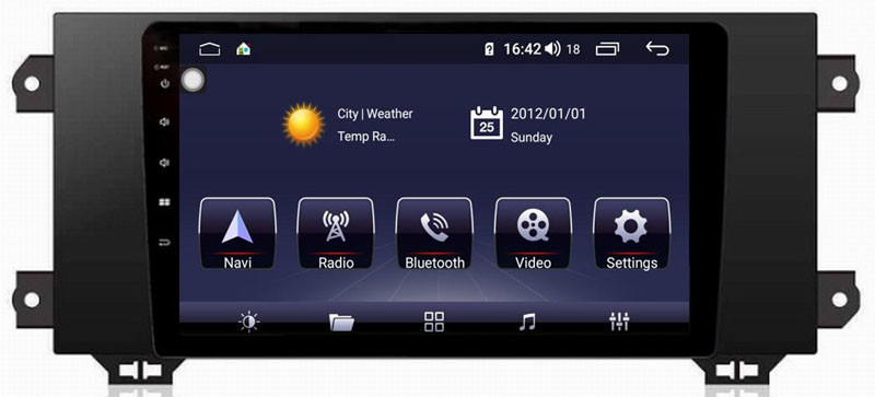 Ouchuangbo car stereo navigation radio for MG 6 support BT MP3 mirror link android 8.1 OS 4+64