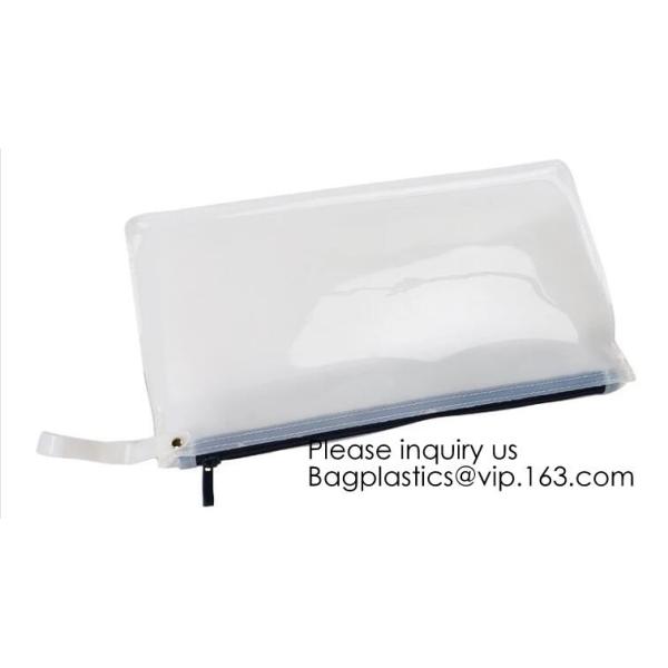 Promotional EVA cosmetic pouch bag with a rubber handle,eco friendly transparent BSCI women EVA cosmetic bag, bagease