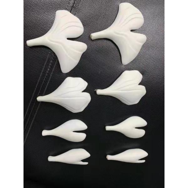 Restaurant Projects Large Custom Made Lamp White Ceramic Flower Pendant Light Leaf Chandelier