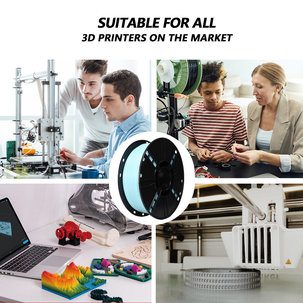 High Strength PLA+ Mint Green Filament 3D Printer Filament for and Performance 1000g