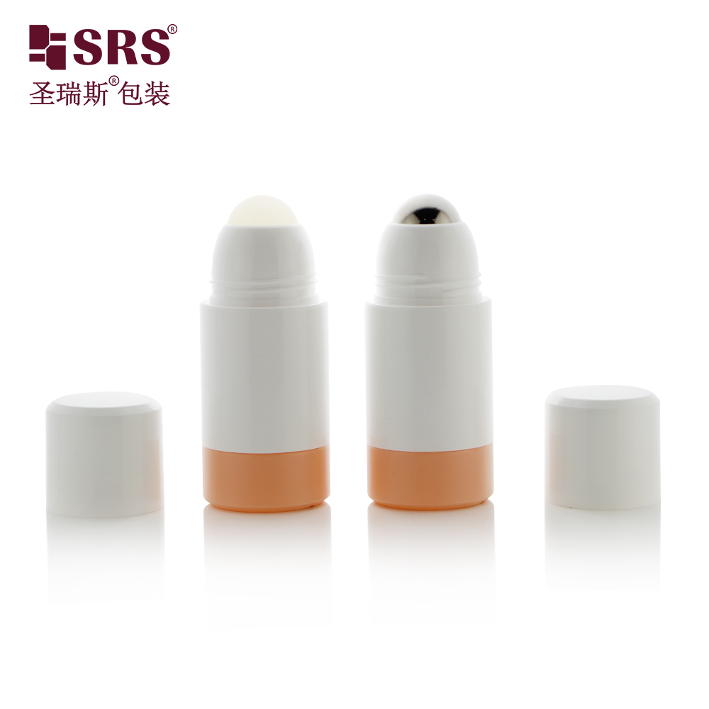 RPPE Clear Glossy Surface MONO PP Material Plastic Roller Ball Bottle For Antiperspirant Deodorant Gel