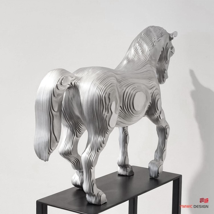 Custom Metal Animal Statues Large Stainless Steel Horse Sculpture for Art Decoration