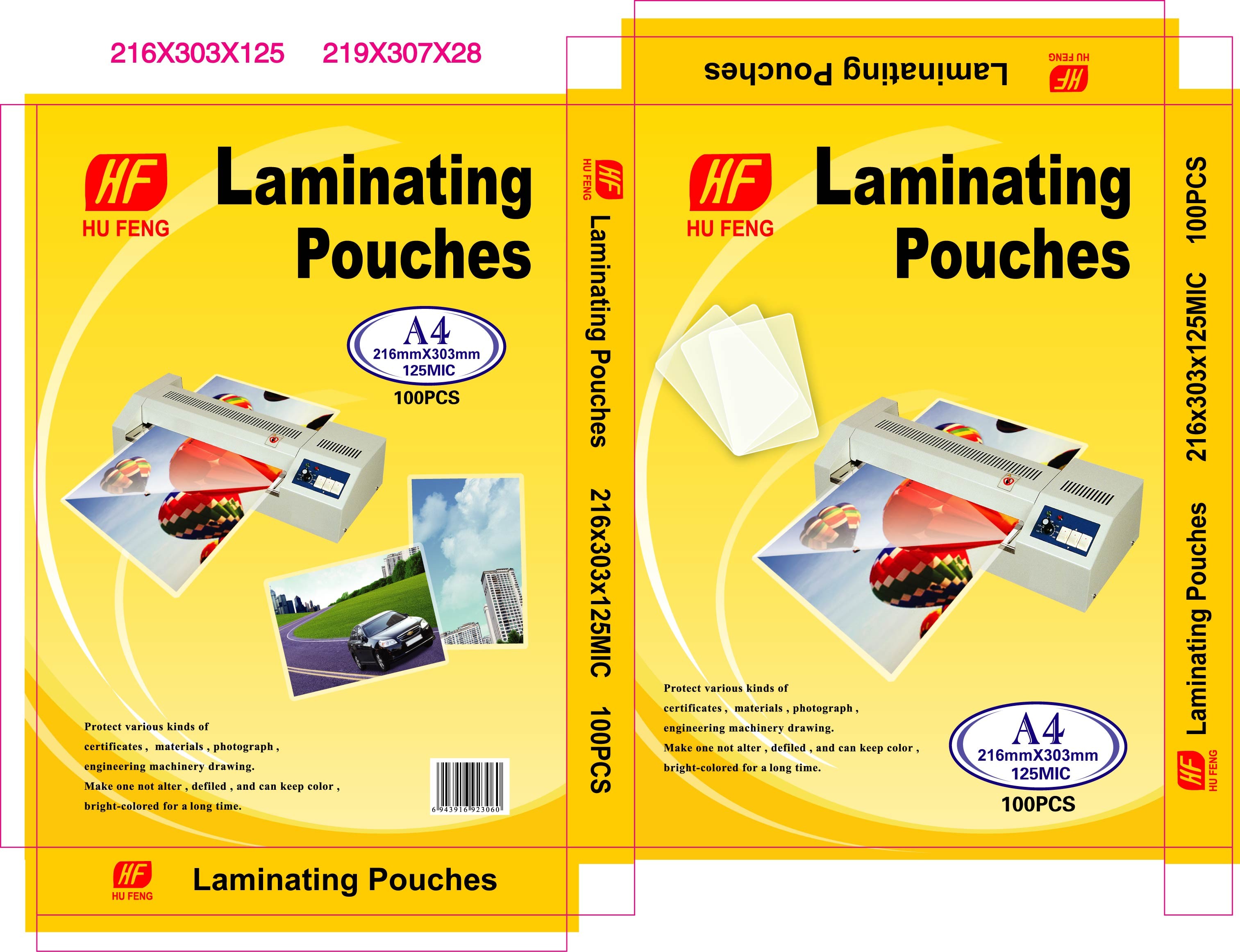 Quality hot A4 A3 A4 A3 80MIC 100MIC 115MIC 125mic lamination pouches laminating pouches pouch laminating lamination pouch film wholesale