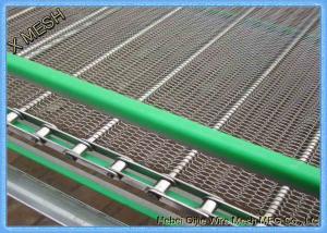 China Double Balanced Spiral Grid Steel Wire Conveyor Belt With Chain 30 Meters Length on sale