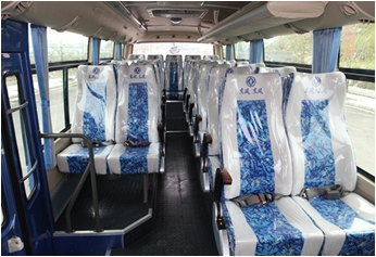 2009 Year Second Hand Bus 95 Kw Max Output With Single Automatic Door