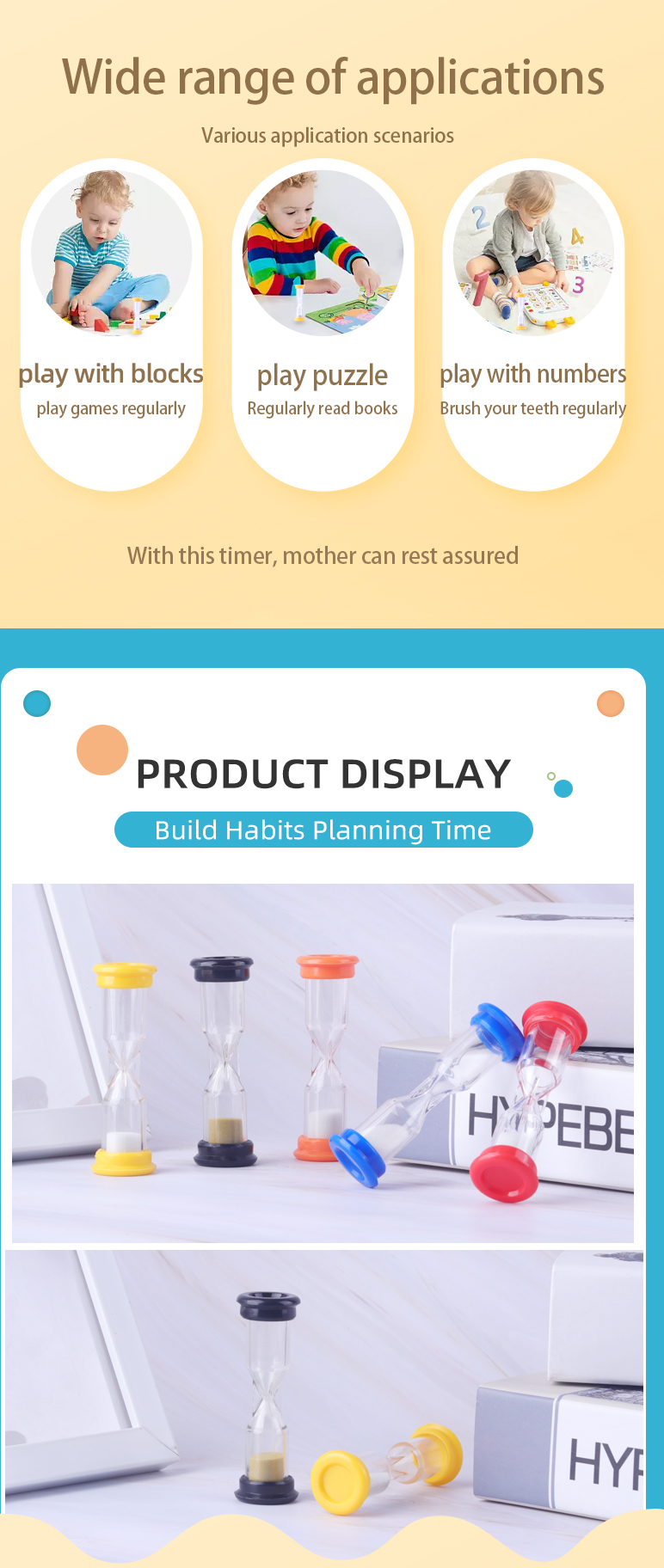 Colorful Sand Timer 30 Second 1 Minute Sand Clock Hourglass