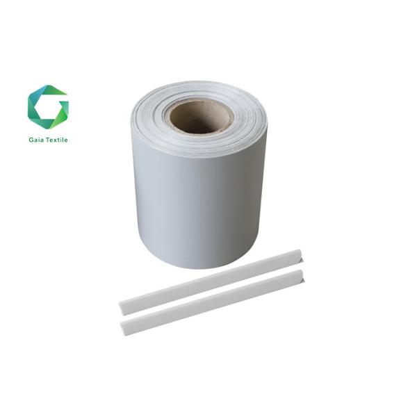 20 Clips 450gsm Fabric Fence Screen , 35m Striped Adornment Printed Fence Fabric Vinyl