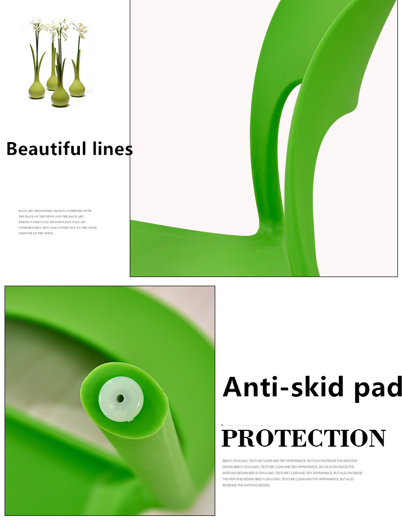 Promotion Fashion Modern Solid 41cm Height Baby Plastic Chair