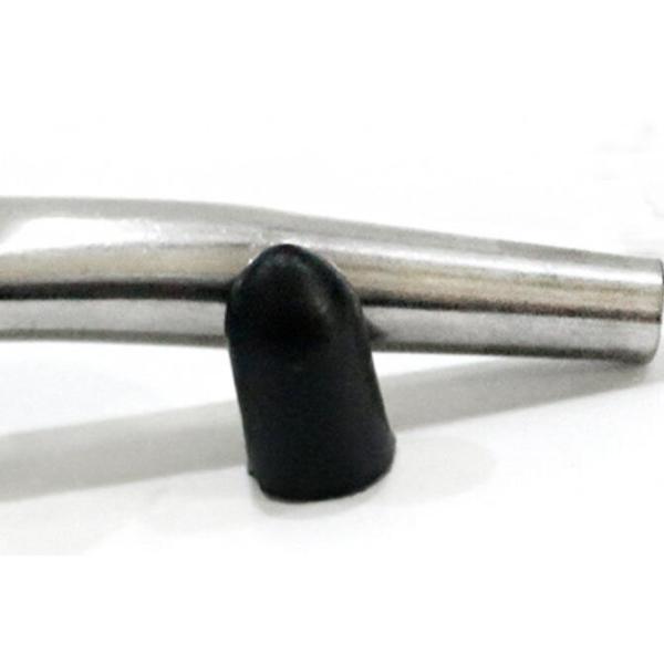 Customized Food Grade Stainless Steel Liquor Pourer with TPE/Silicon Stopper and Black Cap