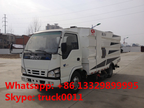 CLW5060TSLQ4 JAPAN brand ISUZU 4*2 LHD road sweeper truck for sale, best price ISUZU 120hp Euro 4 street sweeping truck