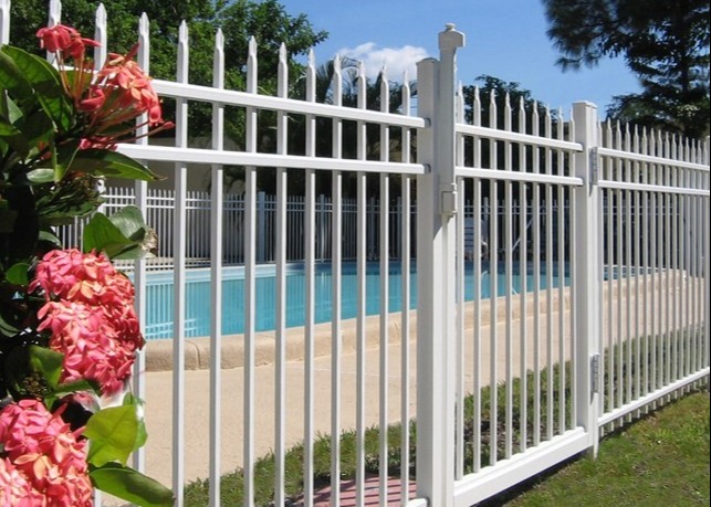 Anti Rust Black 6x8ft Wrought Iron Security Fence For School