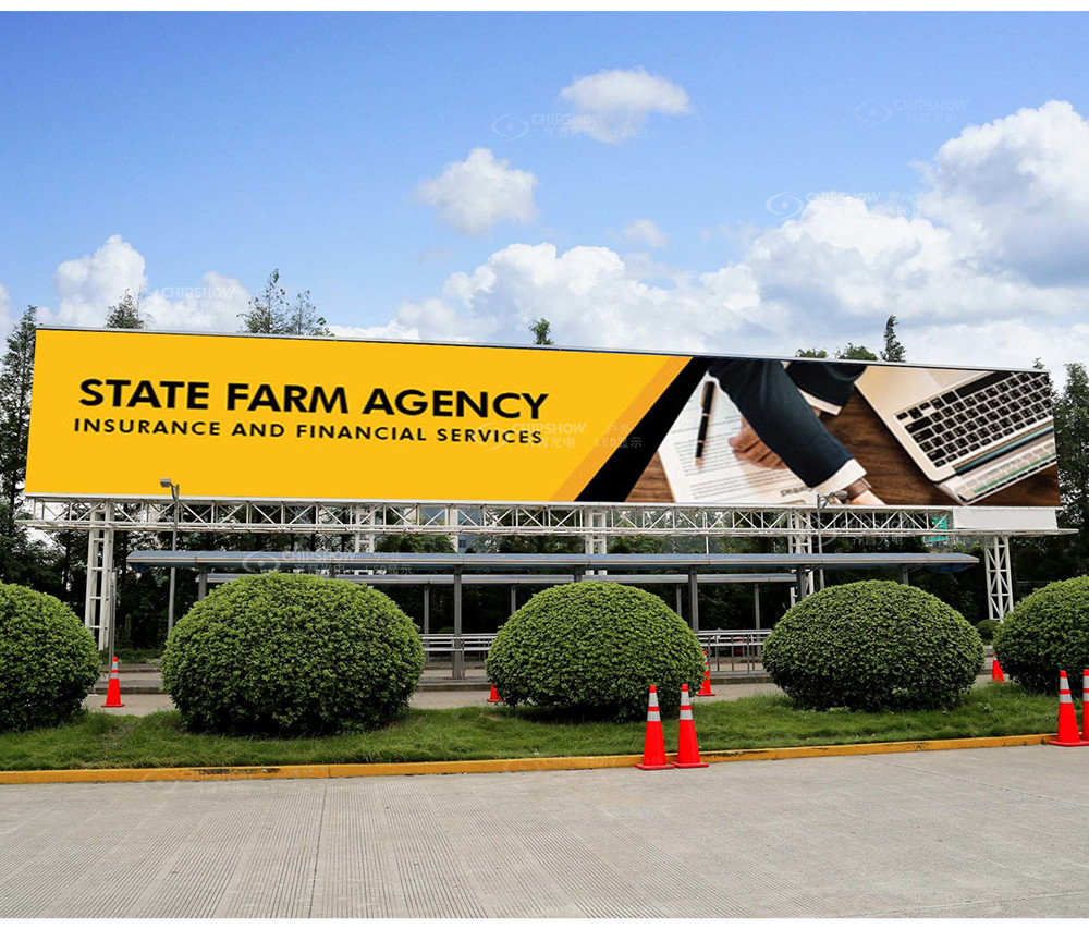 Outdoor Advertising and Score Waterproof Led Billboard Screen with Full Color Capability