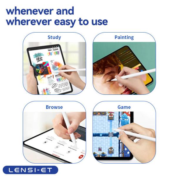 White Tablet Apple Pencil Replacement 10 Hours 165*9mm