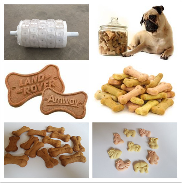 Stainless Steel Dog Biscuit Making Machine , Automatic Dog Cookie Machine
