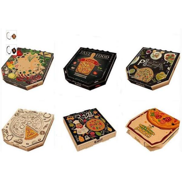 Wholesale Custom Printed Corrugated Cardboard Recycle Paper Pizza Box Manufacturer,Foldable Flat Packing Blank Craft Pac