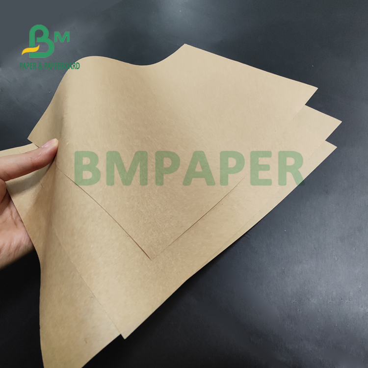 40gsm 45gsm Food Grade Brown Kraft Paper For Bread Bags Good Toughness 60cm
