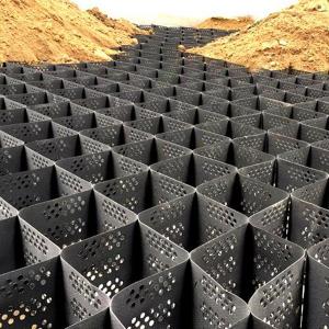 China 1.1mm-1.7mm Thickness HDPE Geocell for Road Soil Stabilization and Slope Protection on sale