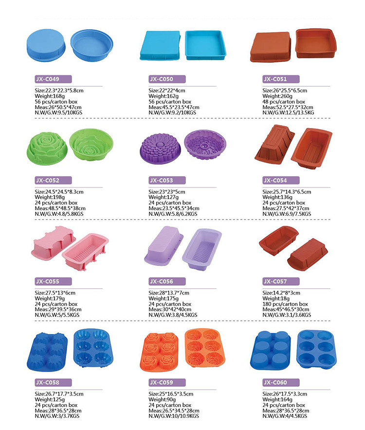 Silicone Cake Pan 8.5 " Nonstick Bakeware Baking Mould Brownie Pan for bread Chocolate Pie Pizza fudge and brownies