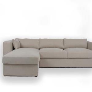 China Contemporary 3 Seater L Shape Fabric White Velvet Sectional Sofa on sale