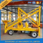 10m Diesel Engine Aerial Trailer Mounted Boom Lift Hire , Towable Articulating