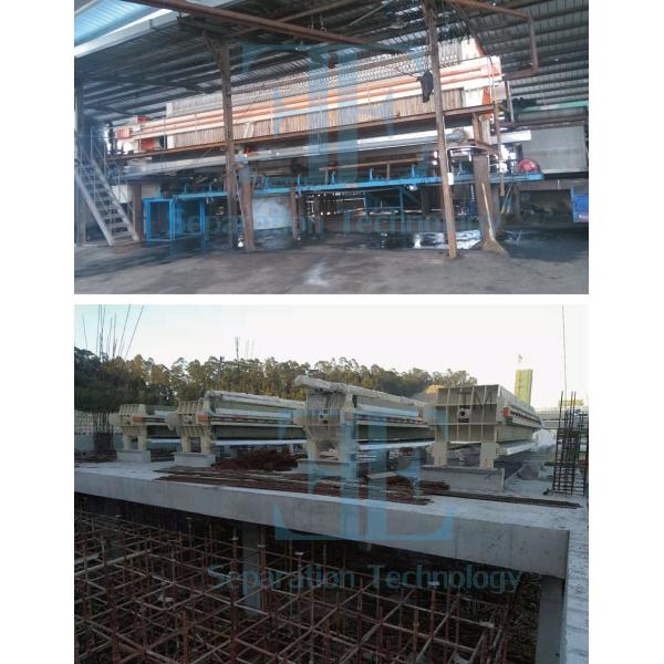 Manual Hydraulic Filter Press 6m2 for Sludge Dewatering 220V-415V