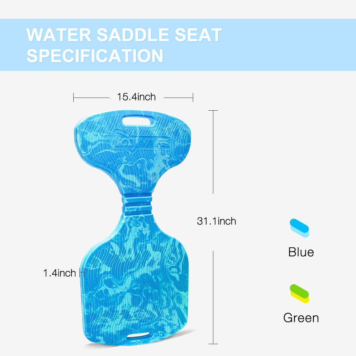 EVA Woowave Summer Swimming Water Saddles for Kids Adult Float Seat Saddle Customize Logo