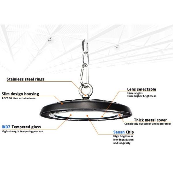 Waterproof 5000K 359.5*359.5*52mm 200w LED High Bay Lights