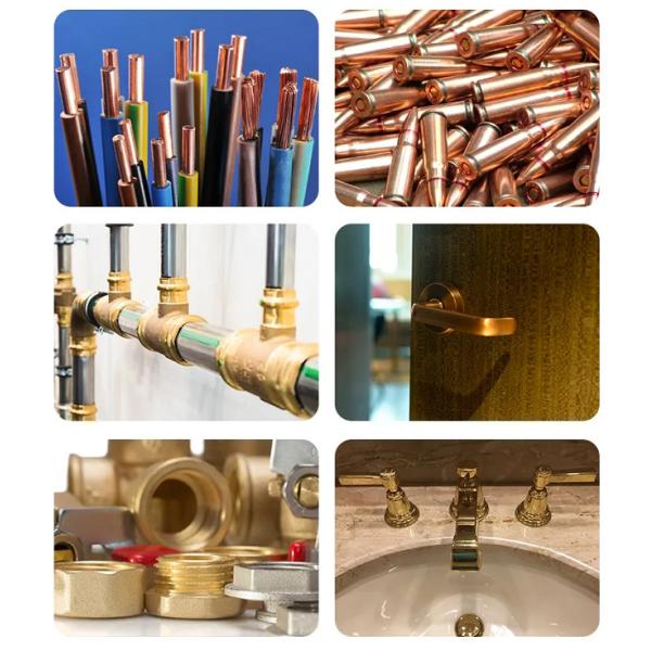 C1100 C2700 C2200 Copper Round Square Rectangular Bars For Architectural Industrial