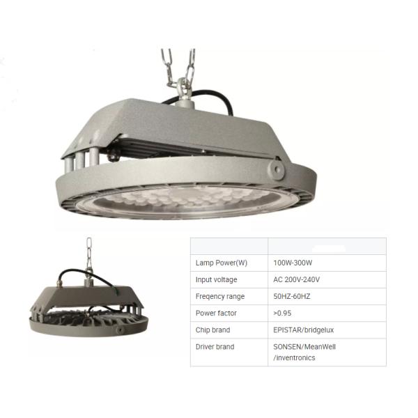 6000K 5 Dimensions IK08 Ufo Led High Bay Light 250w