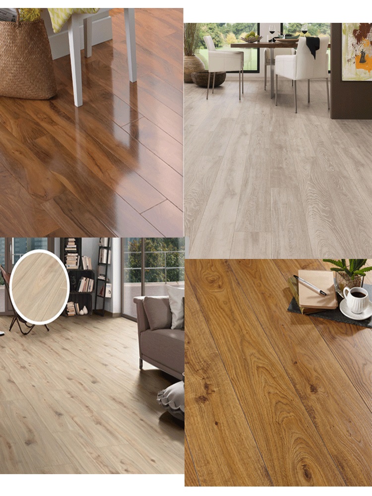AC4 Class 32 Machine Adhesive Laminate Floor for Auto-Adhesive Organic Bamboo Flooring