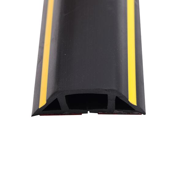 Durable Brown PVC Cable Protector Large Capacity Anti Step Cable Cover for Floor Office Concealment Cable