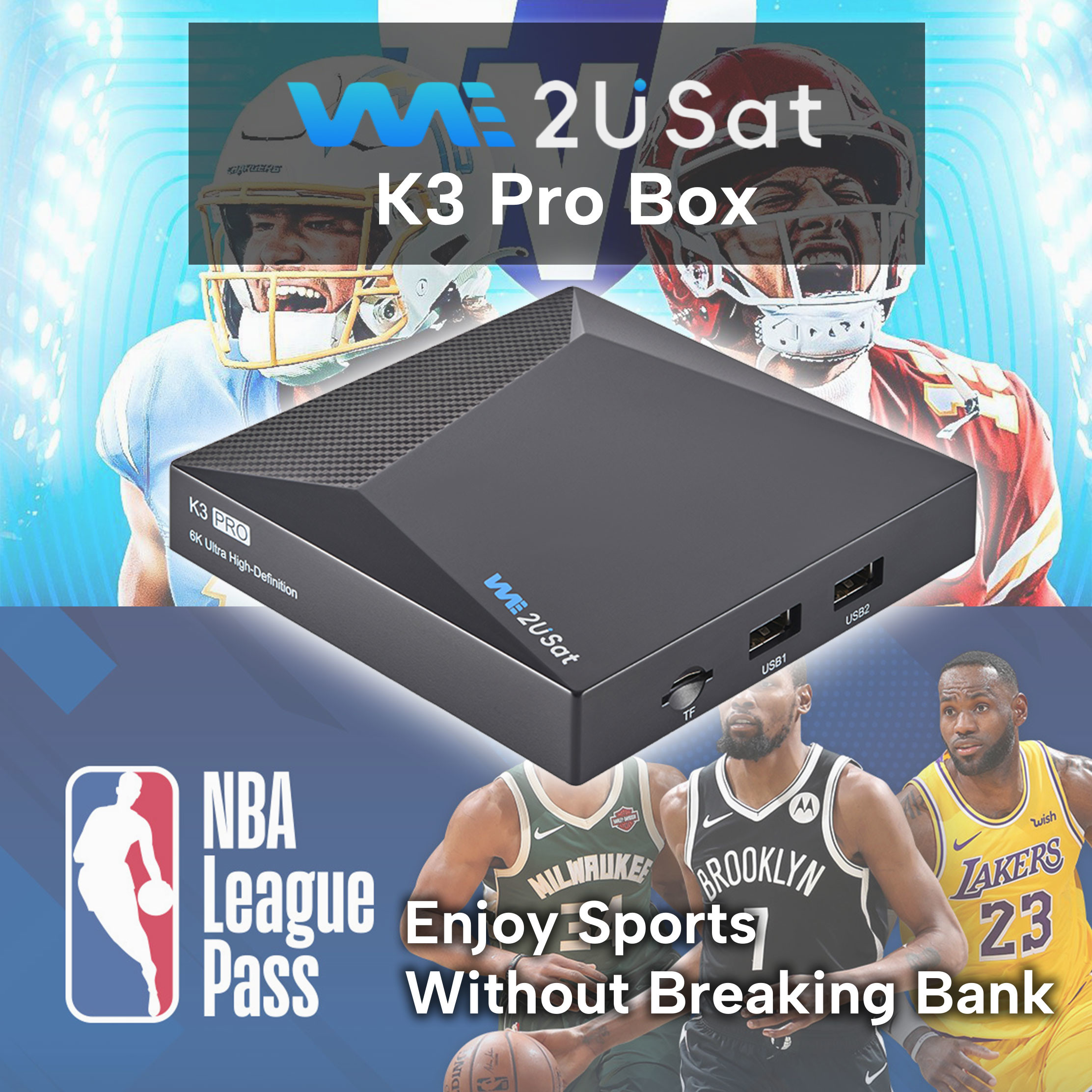 Black Android IPTV Box K3 Pro OTT Streaming Box Lifetime IPTV Smart Box