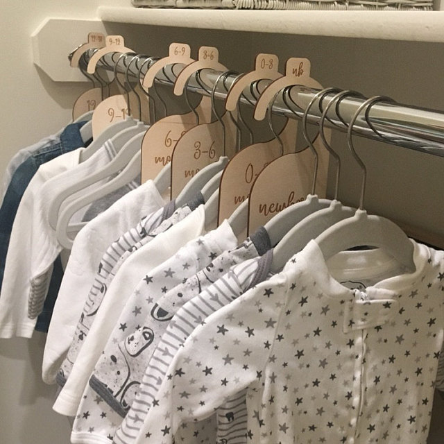 Mom Baby Shower Hanging Clothes Dividers Wardrobe Cabinet Dividers For Clothes