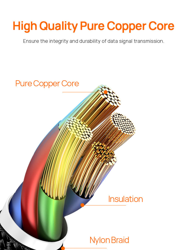 MFi Certified Custom 10FT Nylon Braided Lightning Cable For IPhone