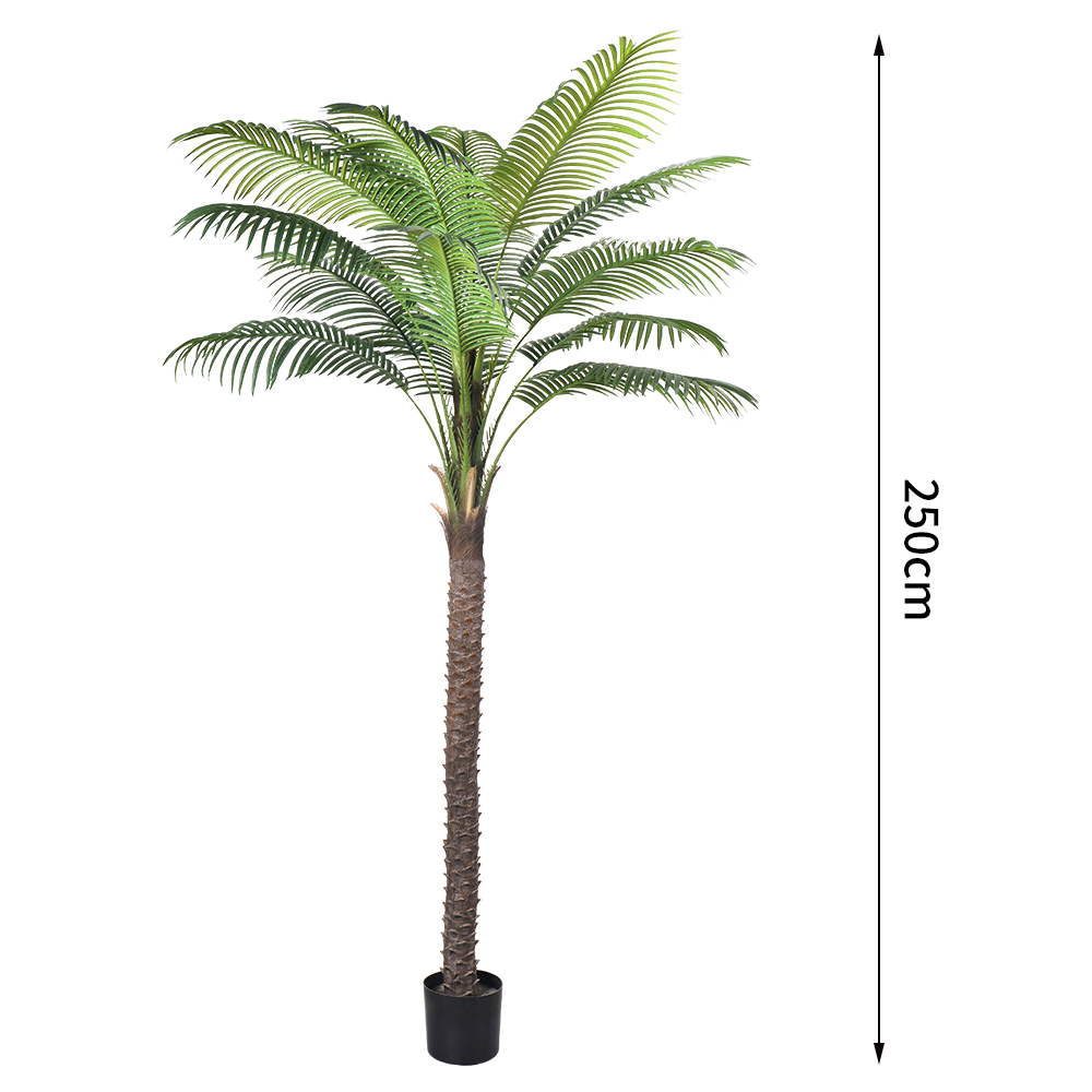 180cm 210cm Artificial Coconut Trees Fake Plants Large Green Palm Bonsai Decoration Room Floor Potted
