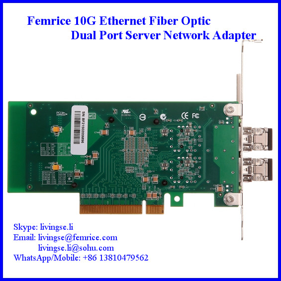 High Quality 10G Dual Ports Pcie X8 Network Server Lan Card