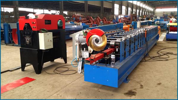 Steel panel downpipe roll forming machine / colored steel down spout down-pipe making machine