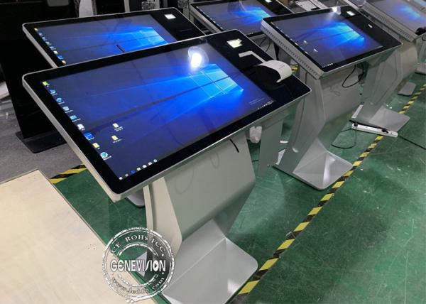 Interactive Digital Podium 43" Touch Screen Kiosk With Printer and Card Reader