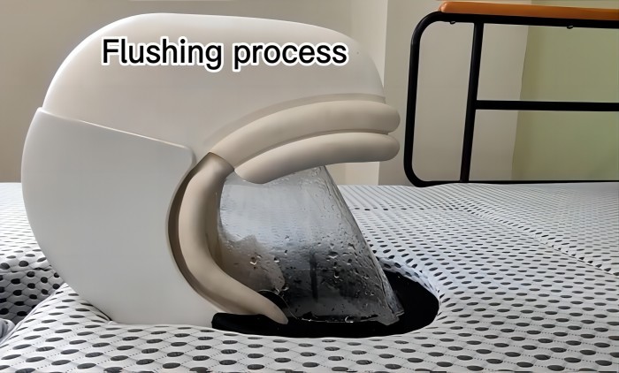 Integrated Bed Defecation Nursing Machine And Urine Cleaning ABS Steel