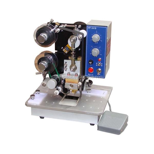 241B Electric Batch Expiry Date Number Ribbon Coding Machine for Pouch Paper Card Plastic Bag