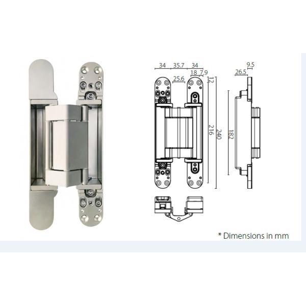 HAC216 Door Hinge Hardware for Public Building / Commercial Office