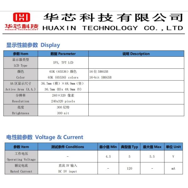 2.4 Inch Round Serial Port Display UART Mode 8N1 Application Of Household Appliance Knobs,65K (65536) Colors