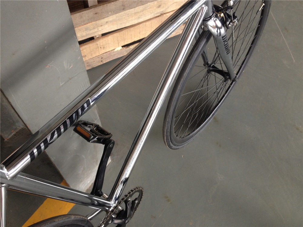 700C Single Speed Flip Flop Fixie Bike with Hard Frame 11kg OEM Customize Chrome