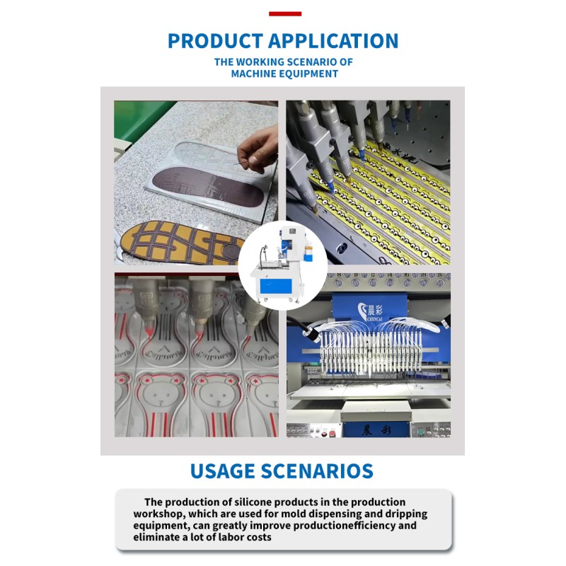18 Color Silicone Label Machine Full-automatic Glue Dispensing Machine for PVC Rubber Keychains Machinery