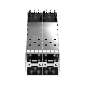 LP22BC01301 SFP+ 2x2 Cage Connector With Outer LightPipe