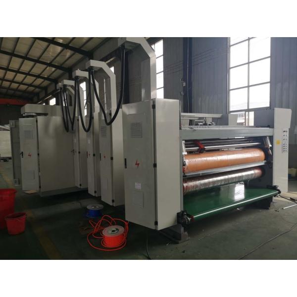 4 Color High Speed Flexo Printing Slotting Die Cutting Machine for Pizza Vegetable Fruit Boxes